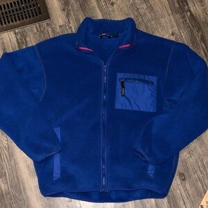 PATAGONIA x VTG 90s Synchilla Fleece Jacket Purple blue Full Zip Style medium